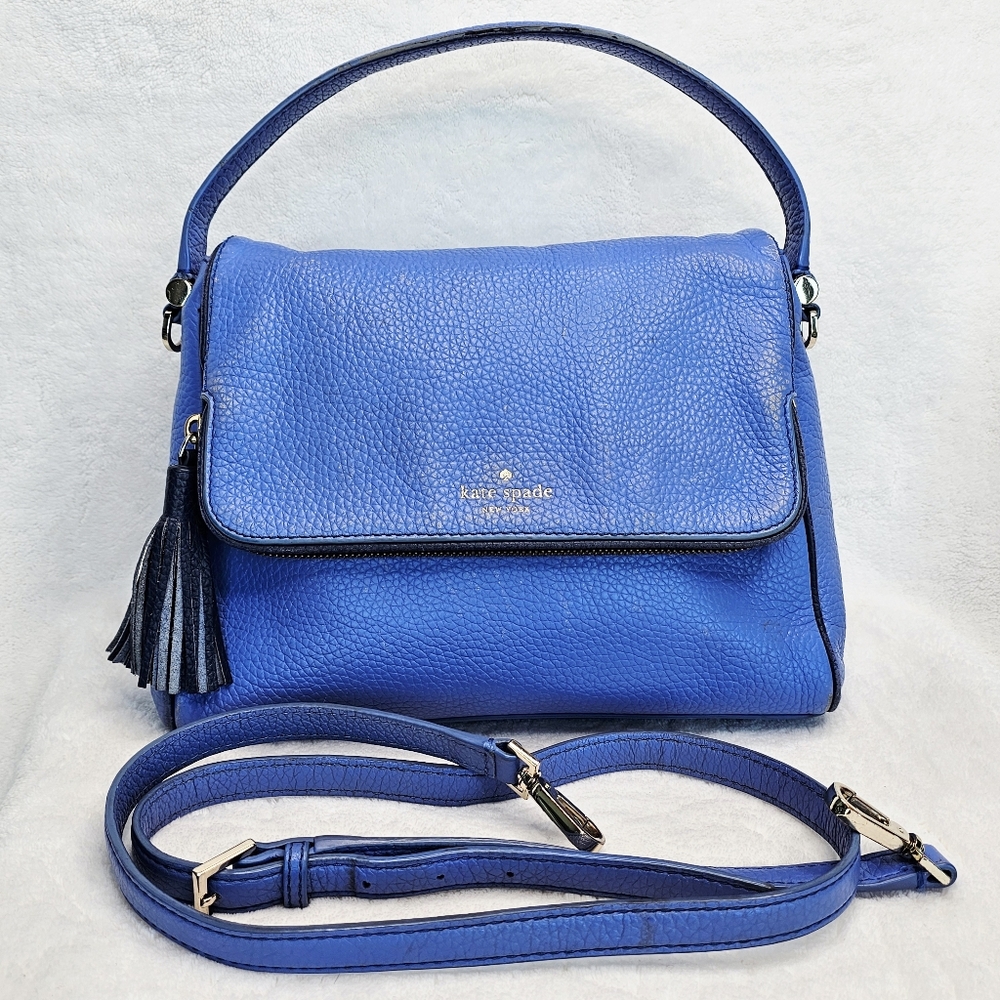 Kate Spade Vibrant Blue Leather 2-Way Bag